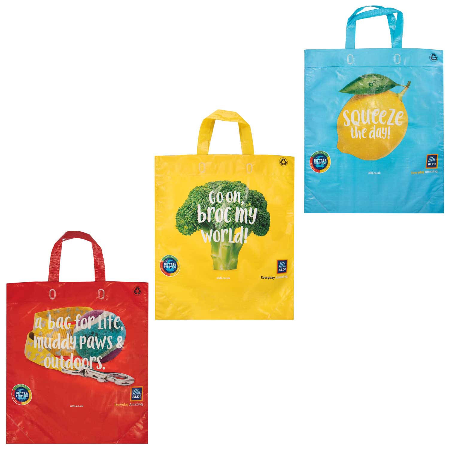Strong lightweight reusable shopping bag (British brand)