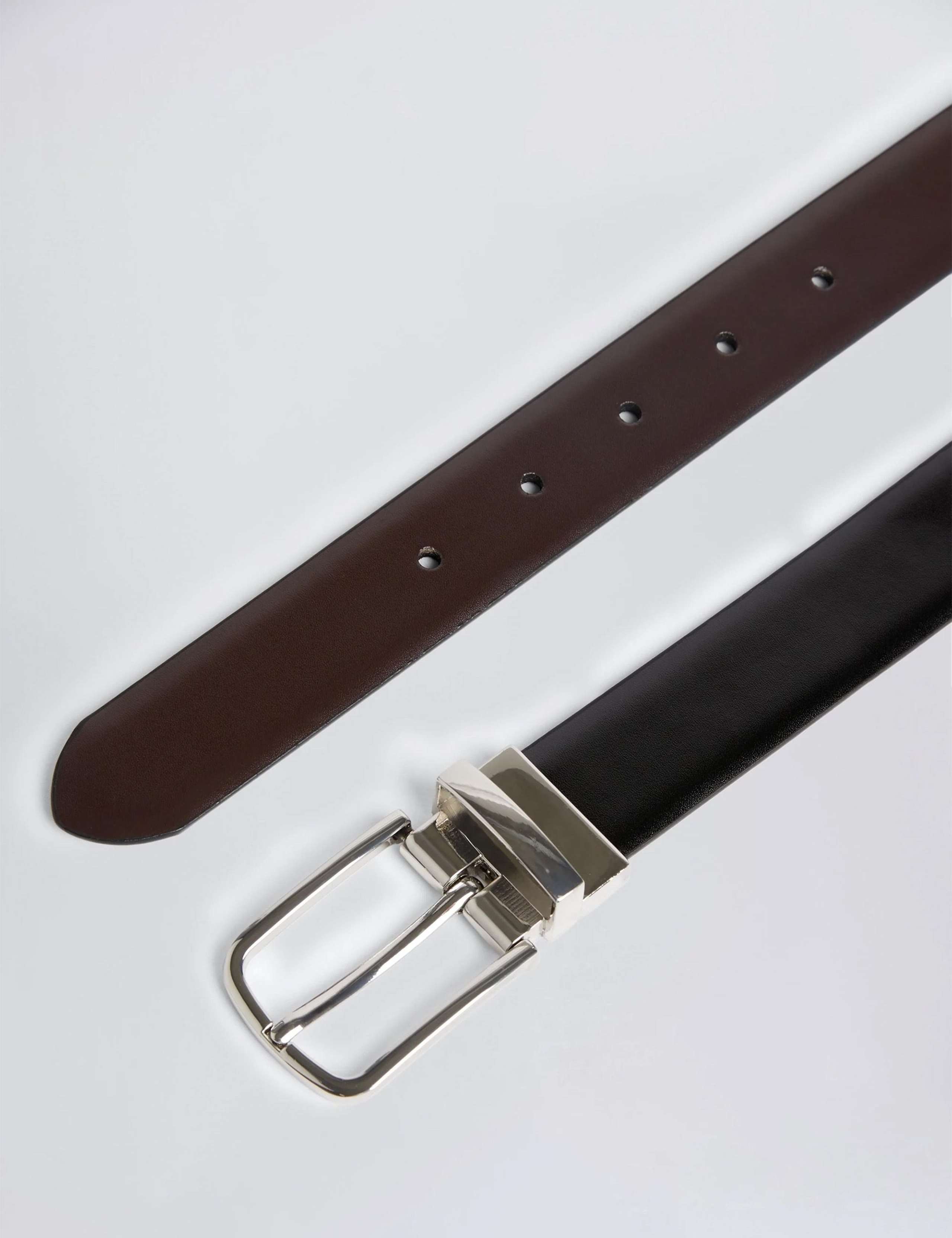 Moss reversible belt black and brown, imported from the UK