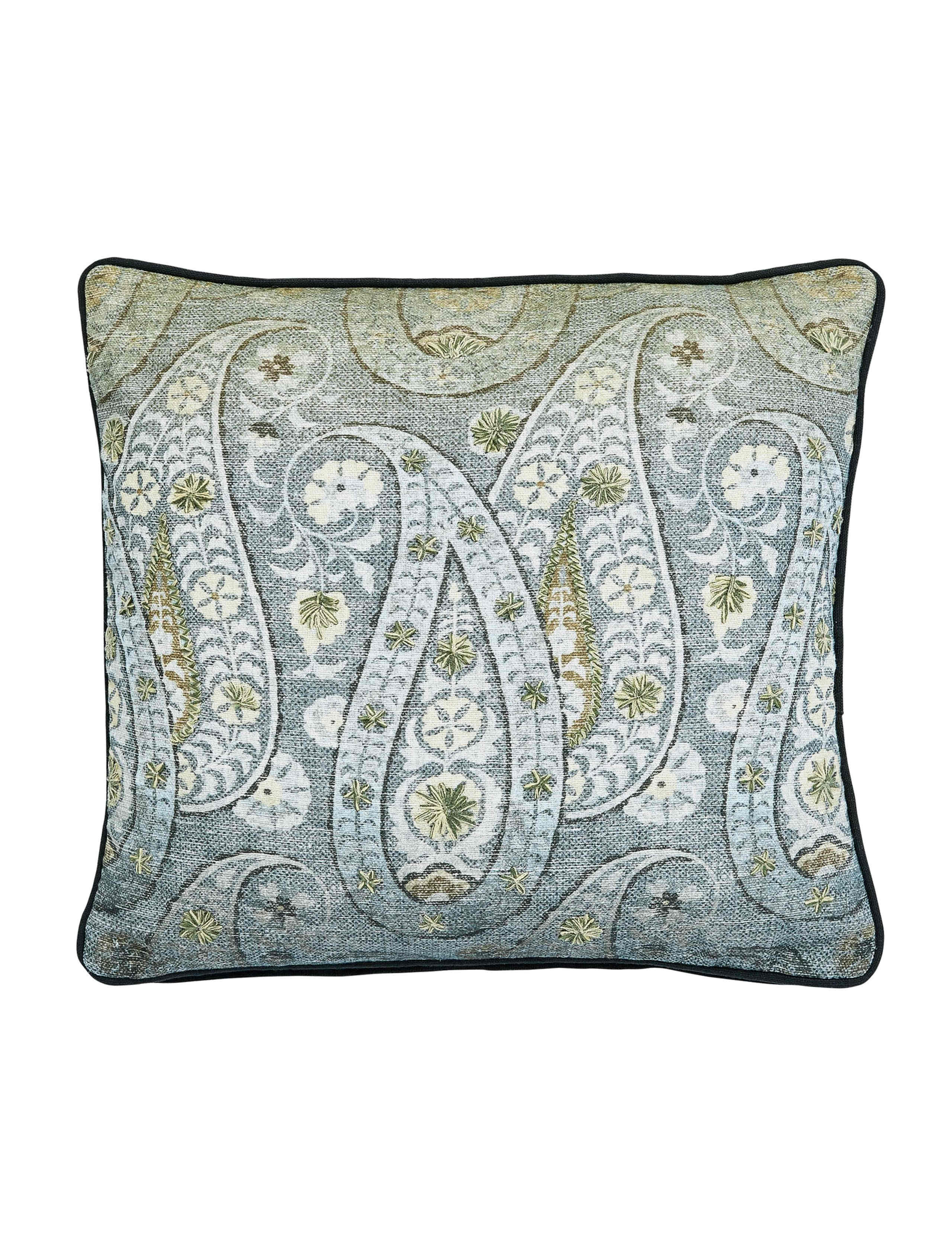 Bedeck of Belfast Reya Emira paisley cushion 50cm, imported from the UK