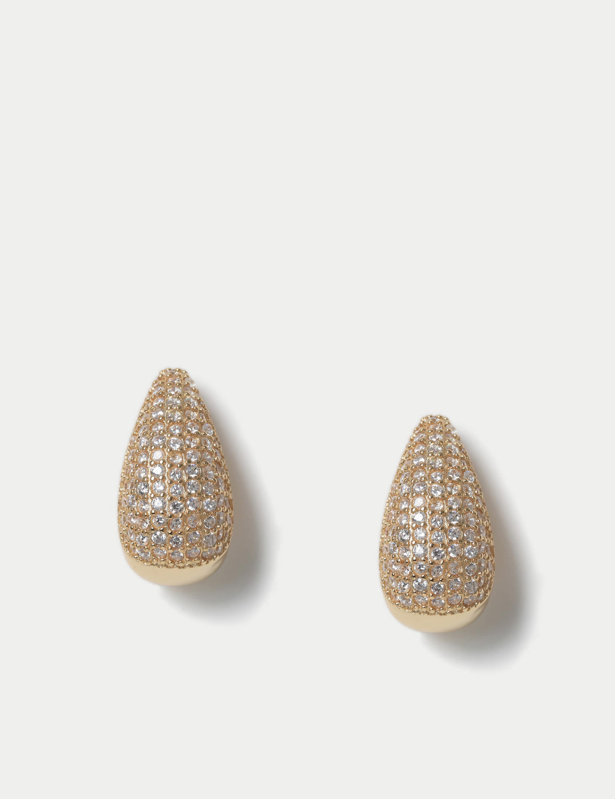 Autograph rhinestone teardrop earrings 24mm - British product