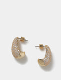 Autograph rhinestone teardrop earrings 24mm - British product