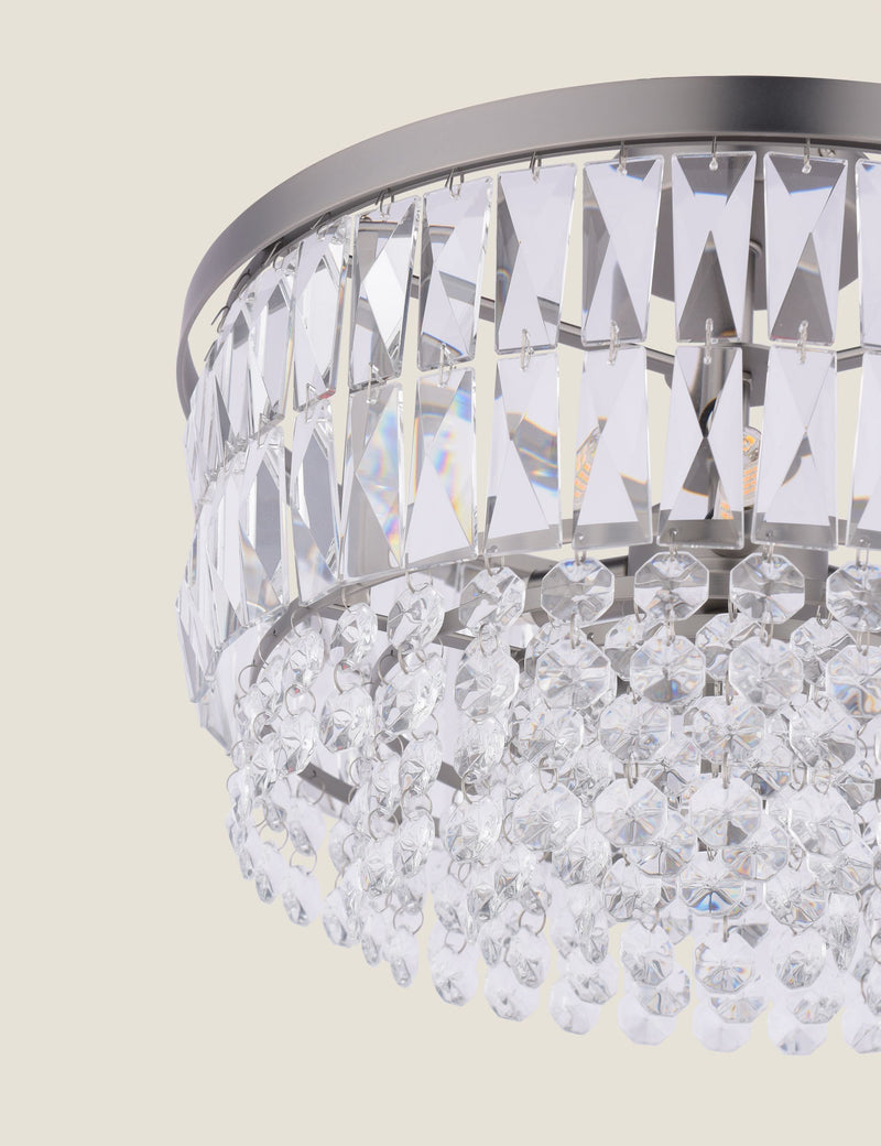 Laura Ashley Rhosill crystal semi flush ceiling light (British brand)