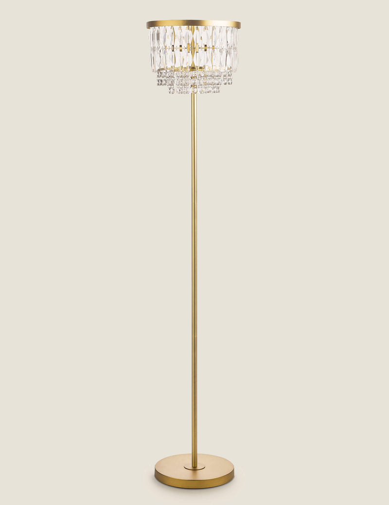 Laura Ashley Rhosill faceted glass floor lamp, imported from the UK
