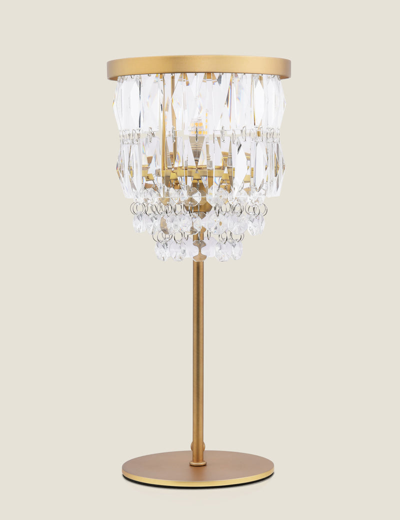 Laura Ashley Rhosill faceted glass table lamp (British brand)