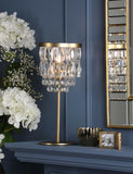 Laura Ashley Rhosill faceted glass table lamp (British brand)