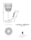Laura Ashley Rhosill faceted glass table lamp (British brand)