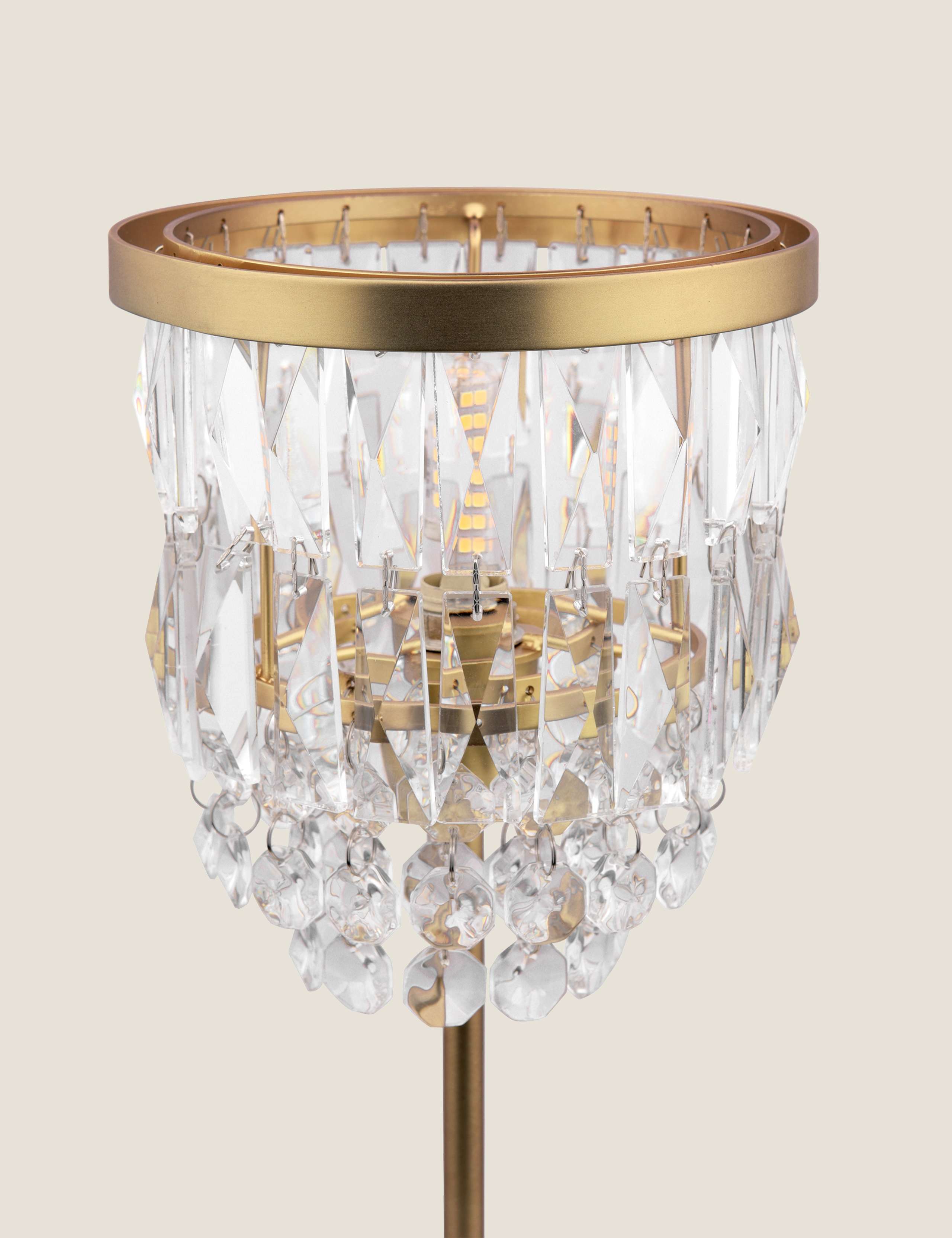 Laura Ashley Rhosill faceted glass table lamp (British brand)