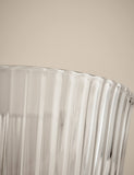 Ribbed Glass Dessert Bowl