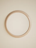 Ribbed Gloss round wall mirror 68 cm (British brand)
