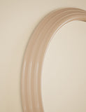Ribbed Gloss round wall mirror 68 cm (British brand)