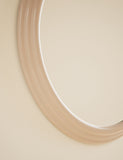 Ribbed Gloss round wall mirror 68 cm (British brand)