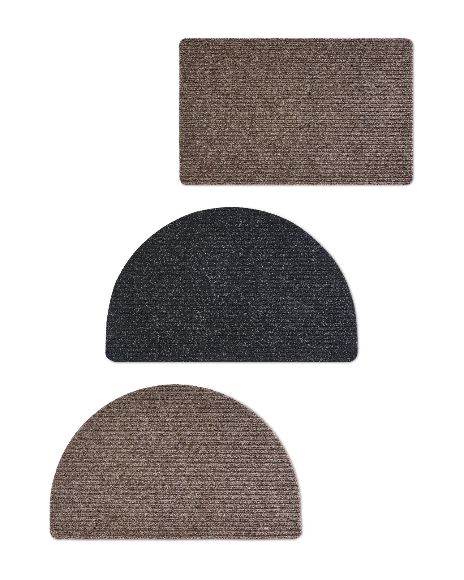 Ribbed doormat 50cm x 80cm, durable entrance mat (British brand)