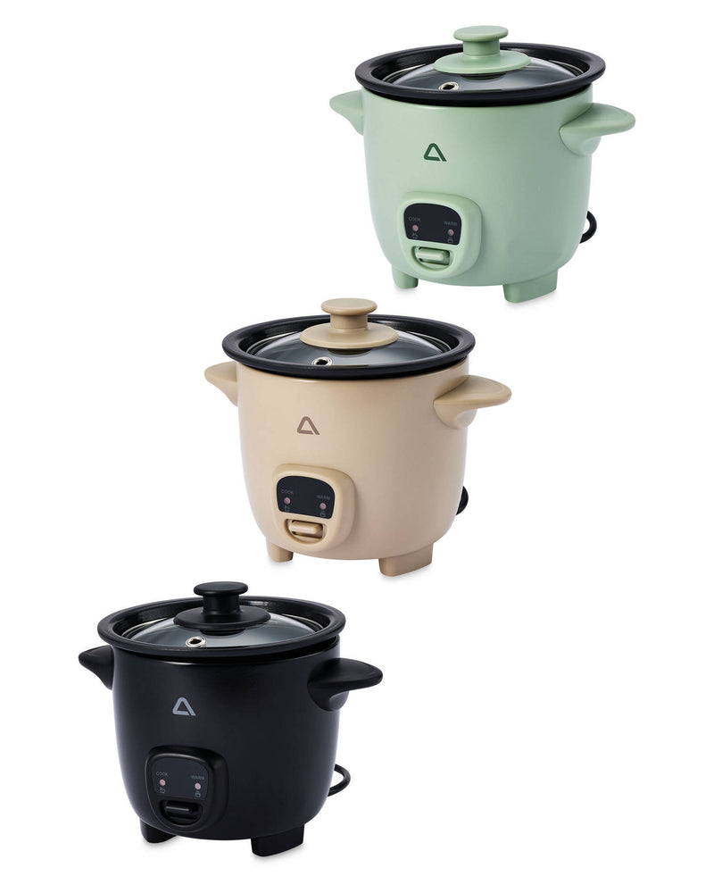 Rice cooker with ceramic nonstick pot and glass lid - British product
