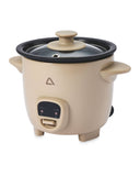 Rice Cooker with Ceramic Nonstick Pot and Glass Lid