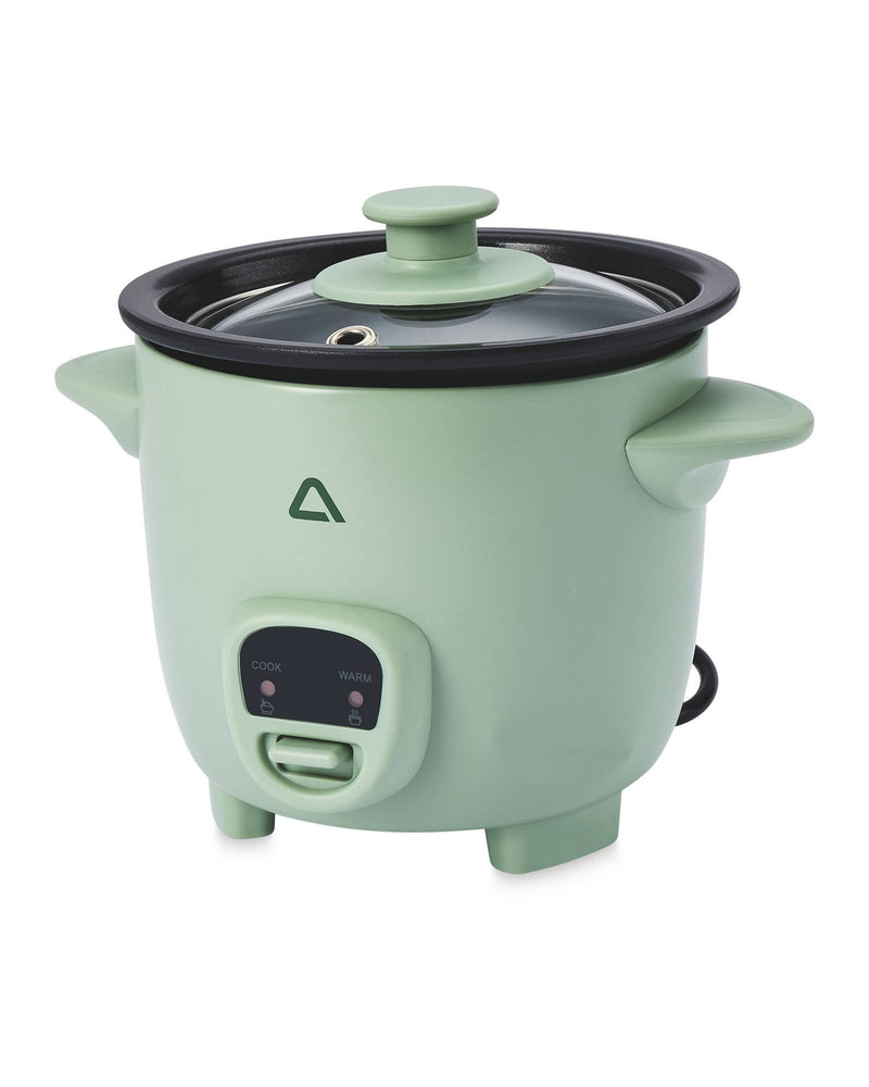 Rice Cooker with Ceramic Nonstick Pot and Glass Lid