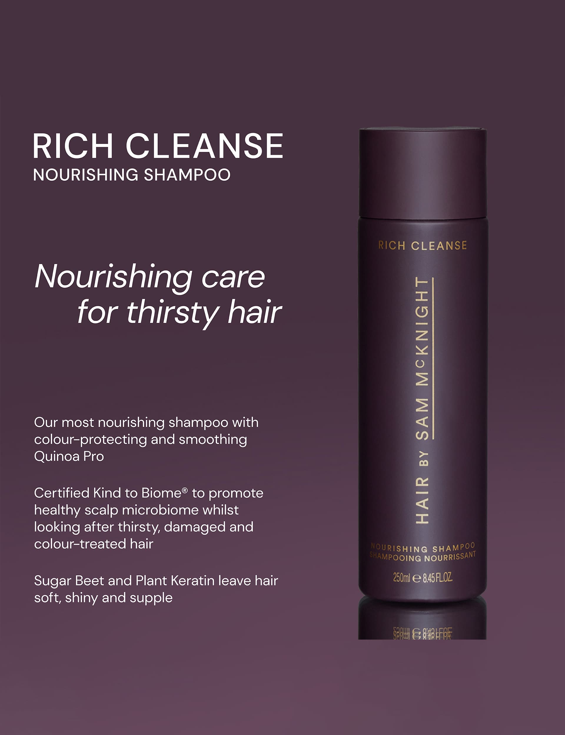 Sam McKnight colour protecting shampoo 1000ml, imported from the UK