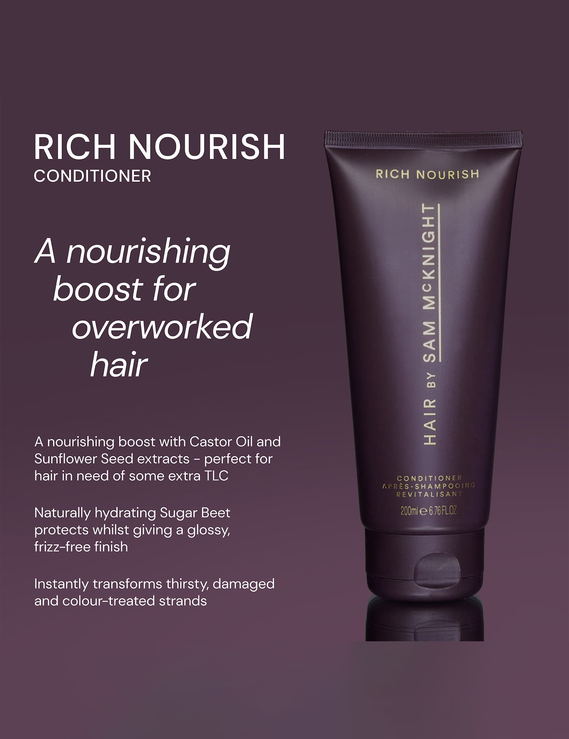 Sam McKnight rich nourishing conditioner 1000ml (British brand)