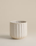 Ridged Ceramic Planter 14.6 cm wide - British product