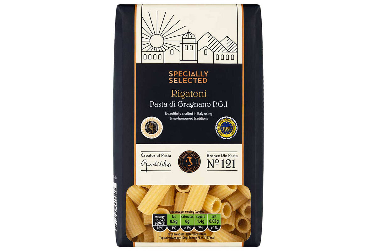 Rigatoni Gragnano dried pasta 500g, UK version