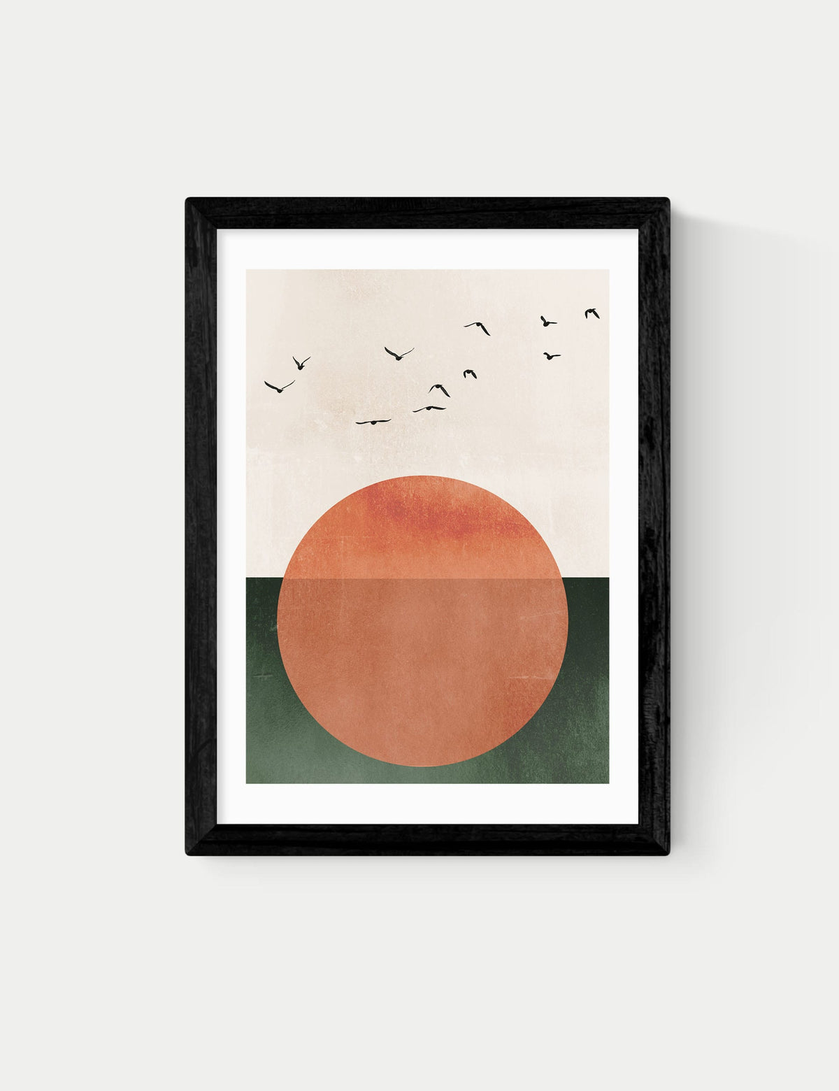 East End Prints rising sun framed art, imported from the UK