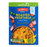 Cous cous side dish with roasted vegetables, UK version