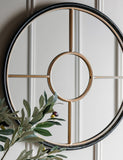Rocca round hanging wall mirror 60cm, imported from the UK