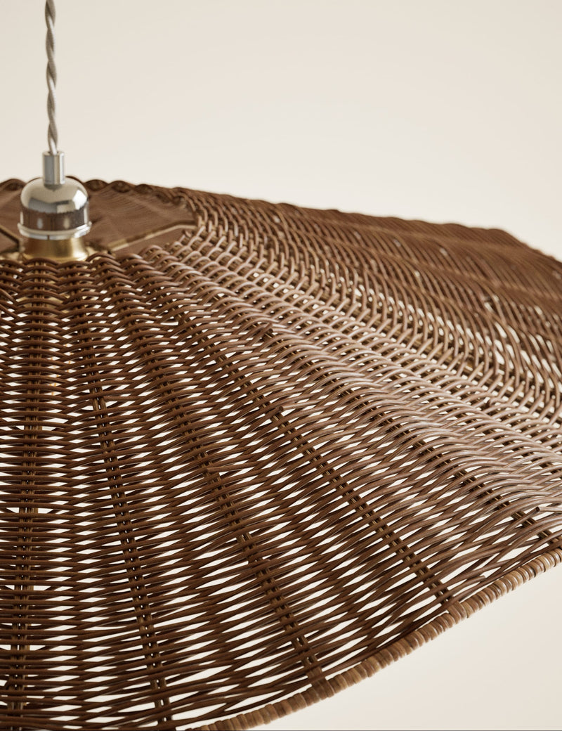Rocco rattan lamp shade large easy fit (British brand)