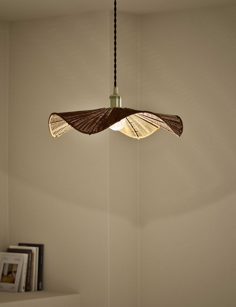 Rocco rattan ceiling lamp shade 45 cm diameter, imported from the UK