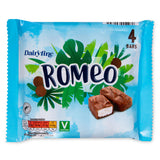 Romeo milk chocolate bars with coconut filling 4 pack - British product