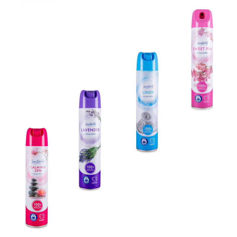 Room spray free from peanuts and milk, imported from the UK