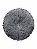 Laura Ashley Rosanna velvet round pleated cushion, UK version