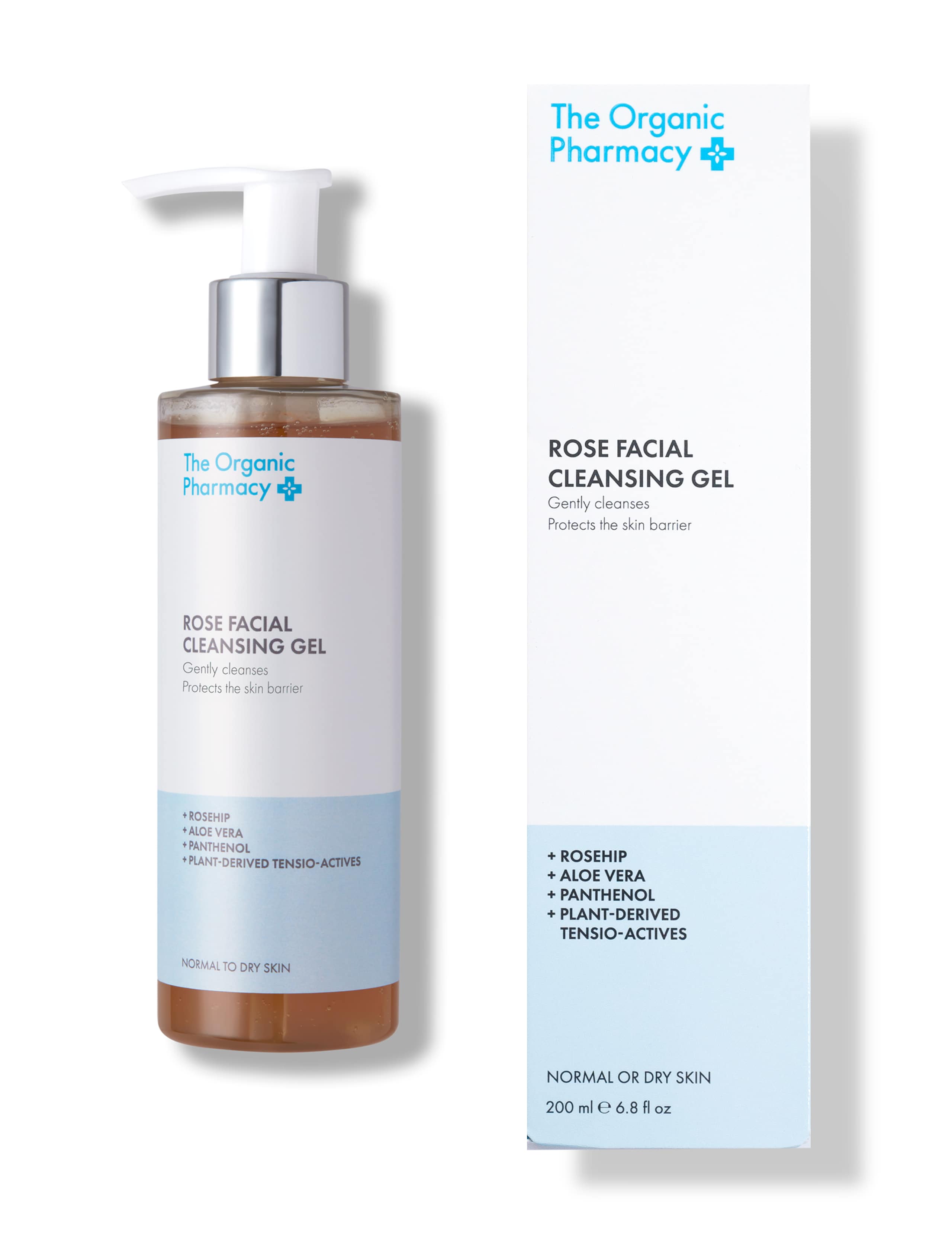 The Organic Pharmacy Rose Facial Cleansing Gel 200ml - British product