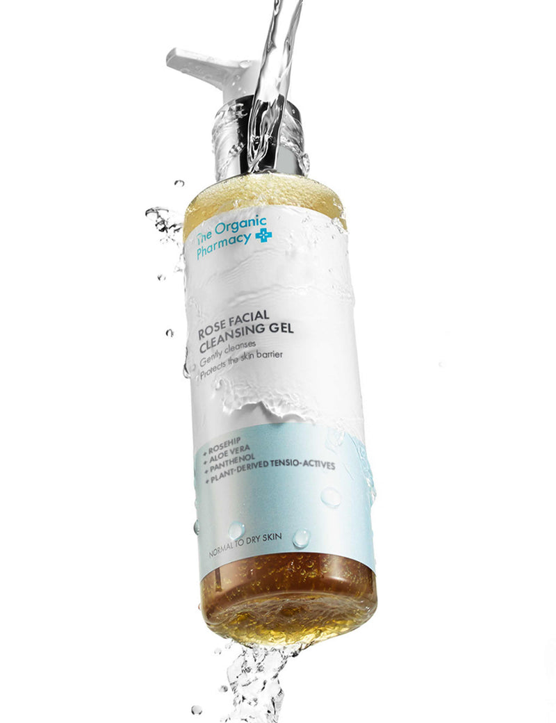 The Organic Pharmacy Rose Facial Cleansing Gel 200ml - British product