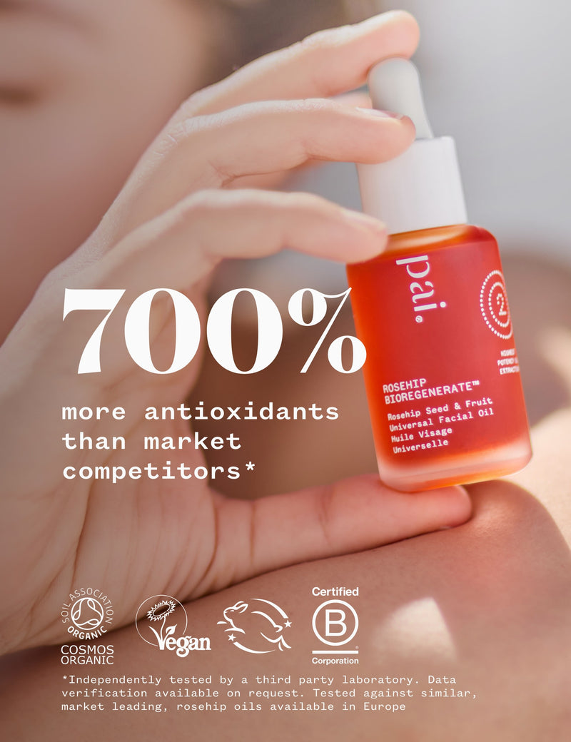 Pai Rosehip Bioregenerate Rejuvenating Overnight Face Oil 30ml, imported from the UK