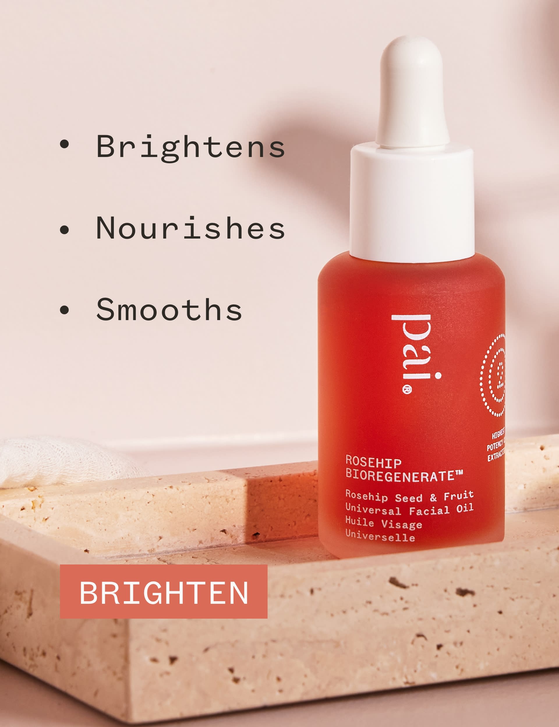 Pai Rosehip Bioregenerate Rejuvenating Overnight Face Oil 30ml, imported from the UK