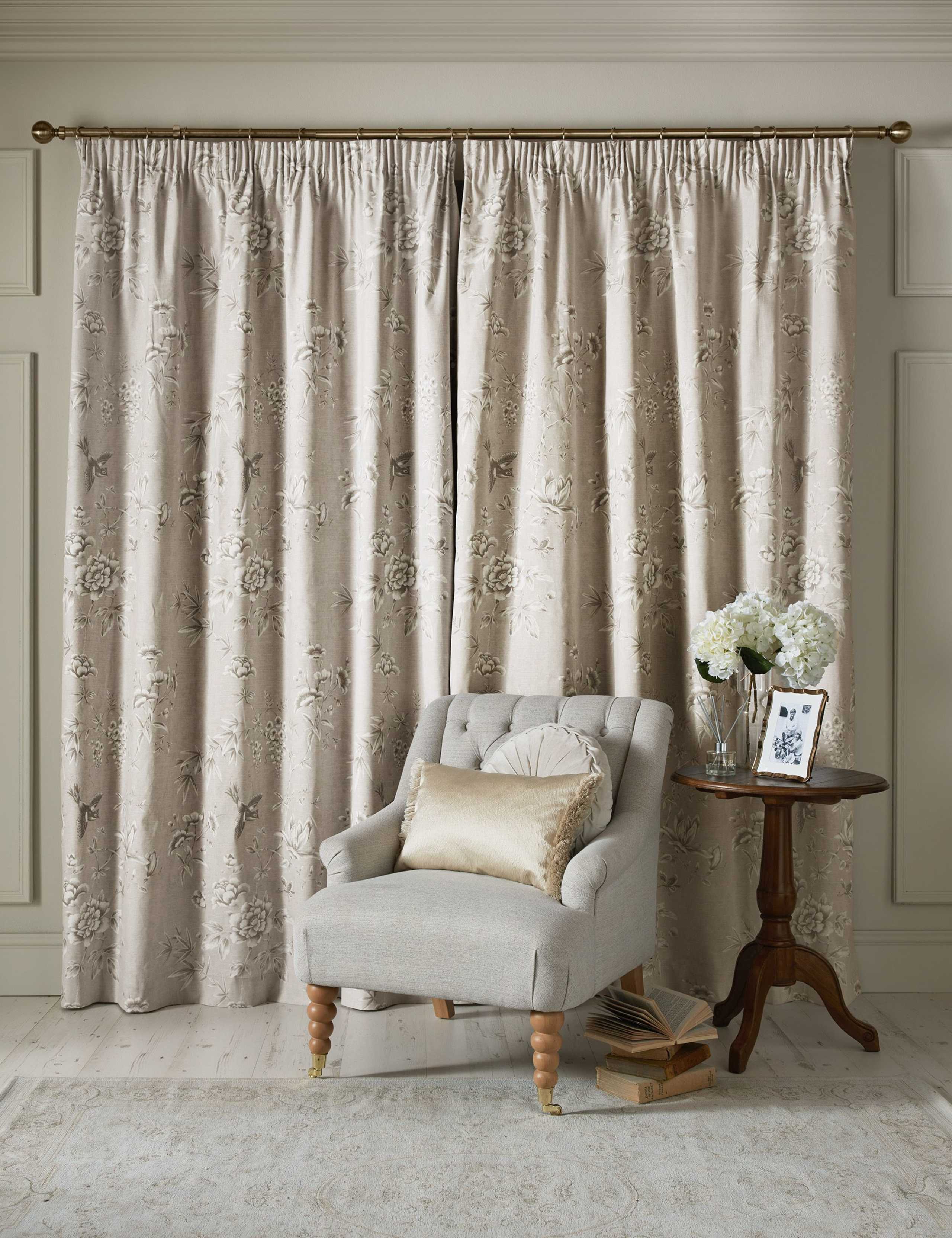 Laura Ashley Rowsham Garden blackout curtains, imported from the UK