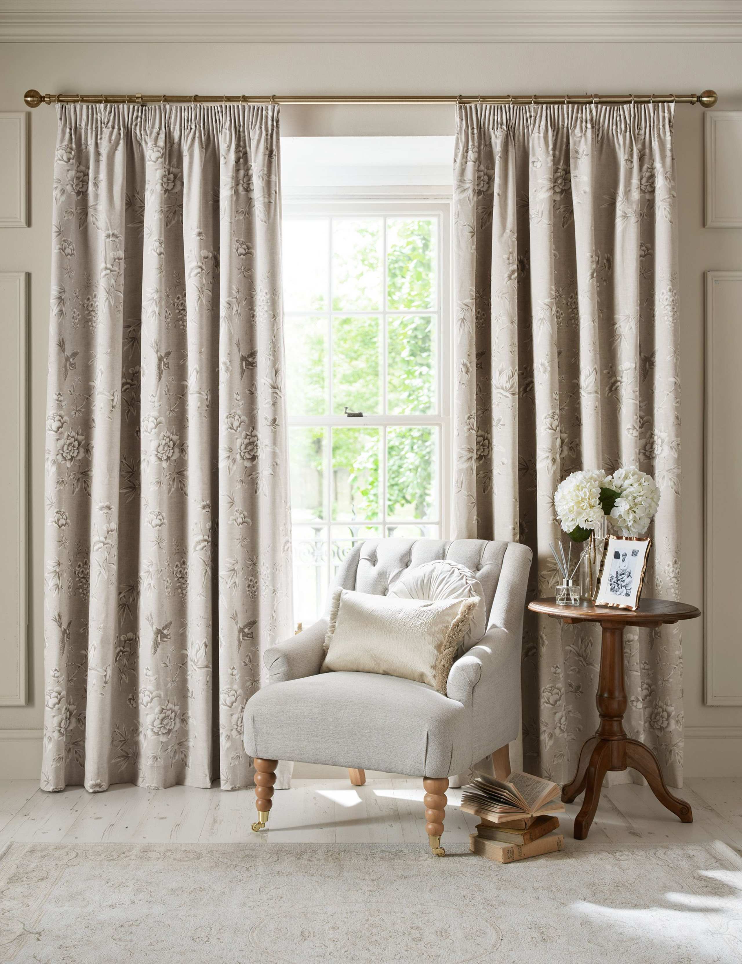 Laura Ashley Rowsham Garden blackout curtains, imported from the UK