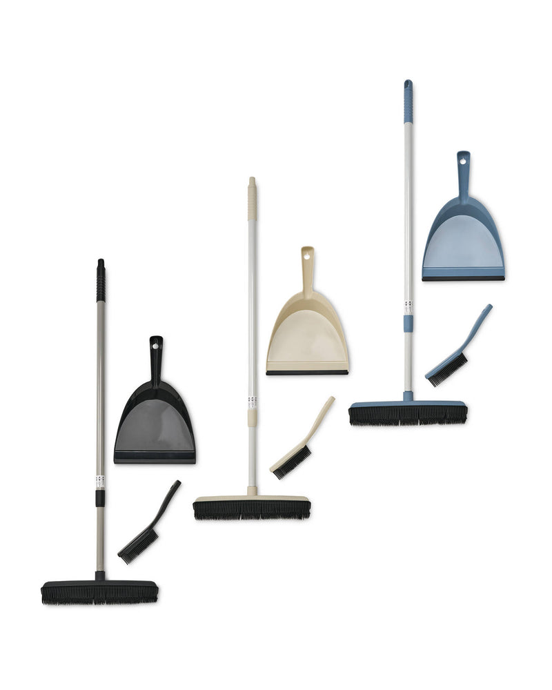 Rubber Broom Set with telescopic handle (British brand)