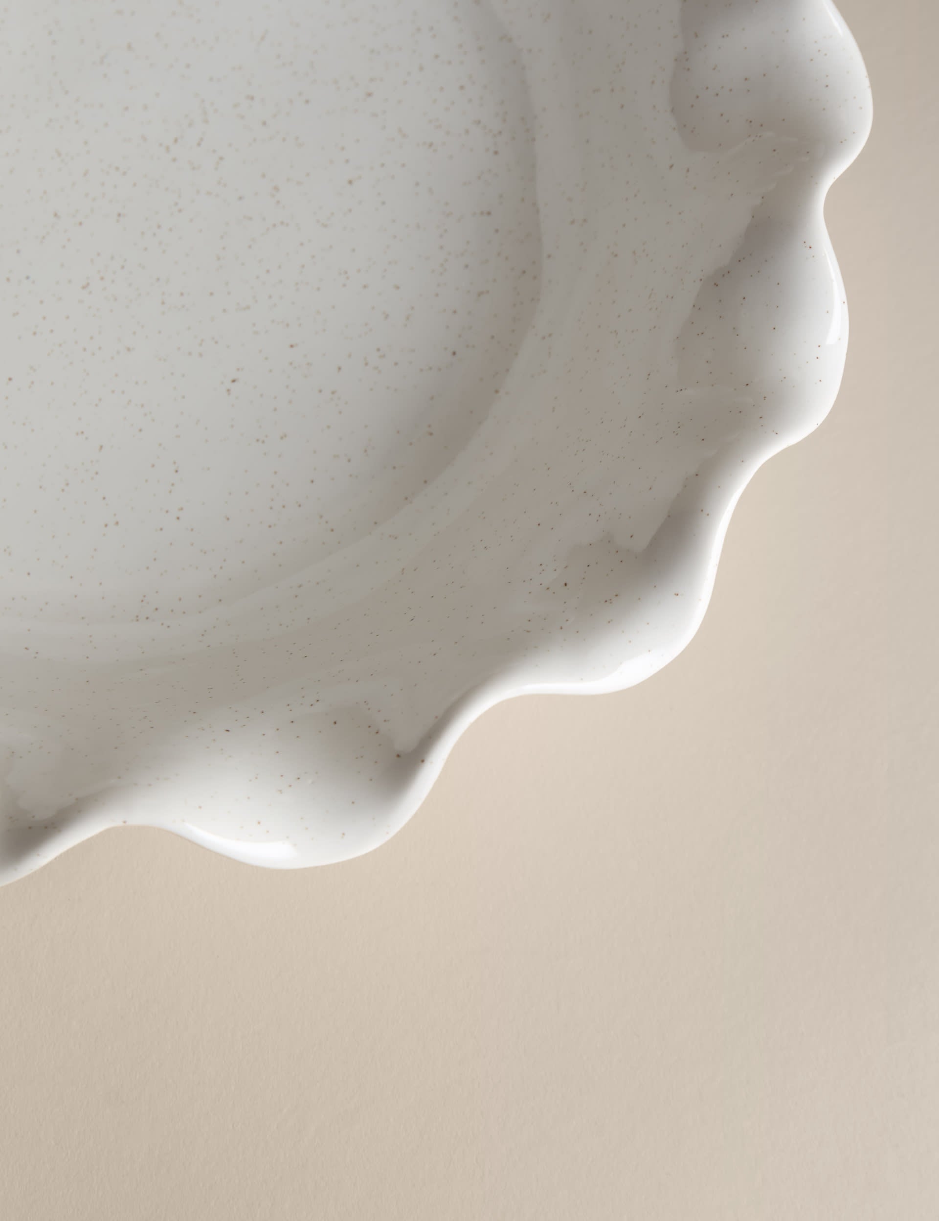 Ruffle serving bowl, imported from the UK