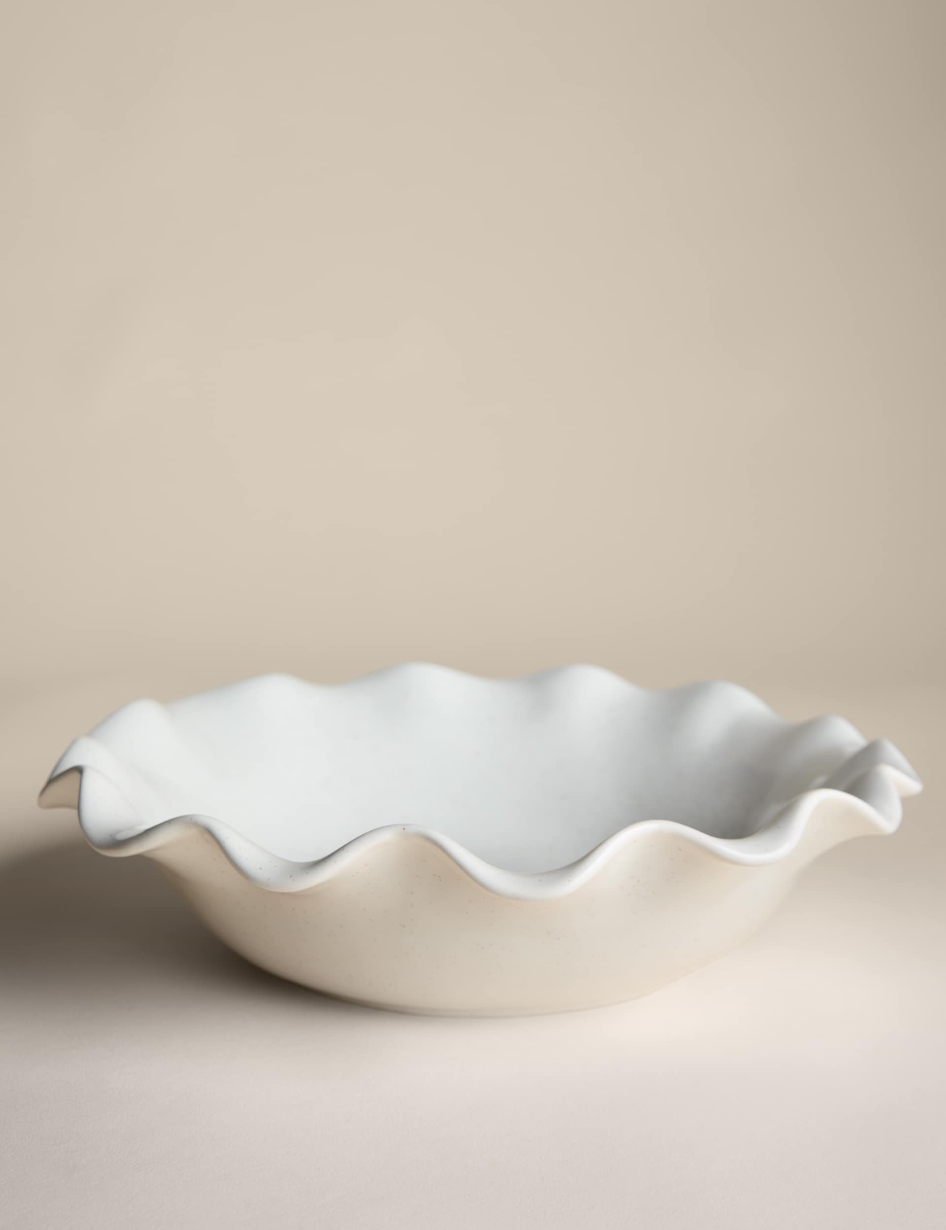 Ruffle serving bowl, imported from the UK