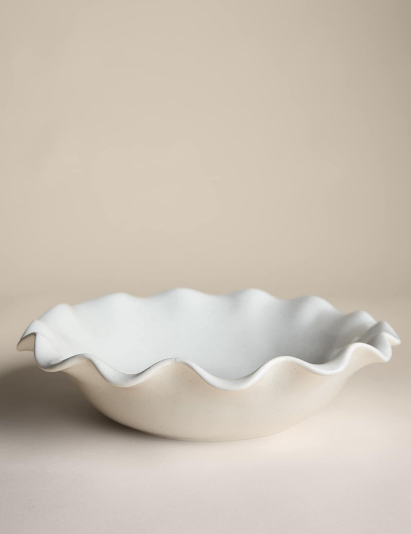 Ruffle serving bowl, imported from the UK