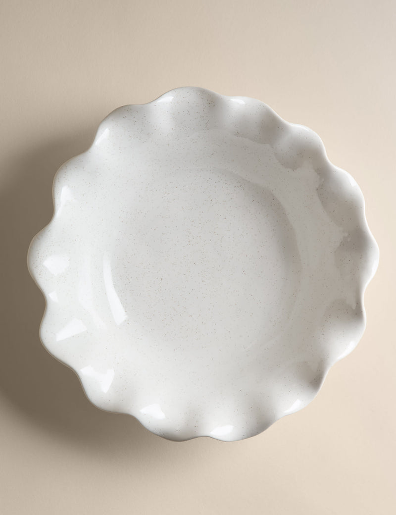 Ruffle serving bowl, imported from the UK