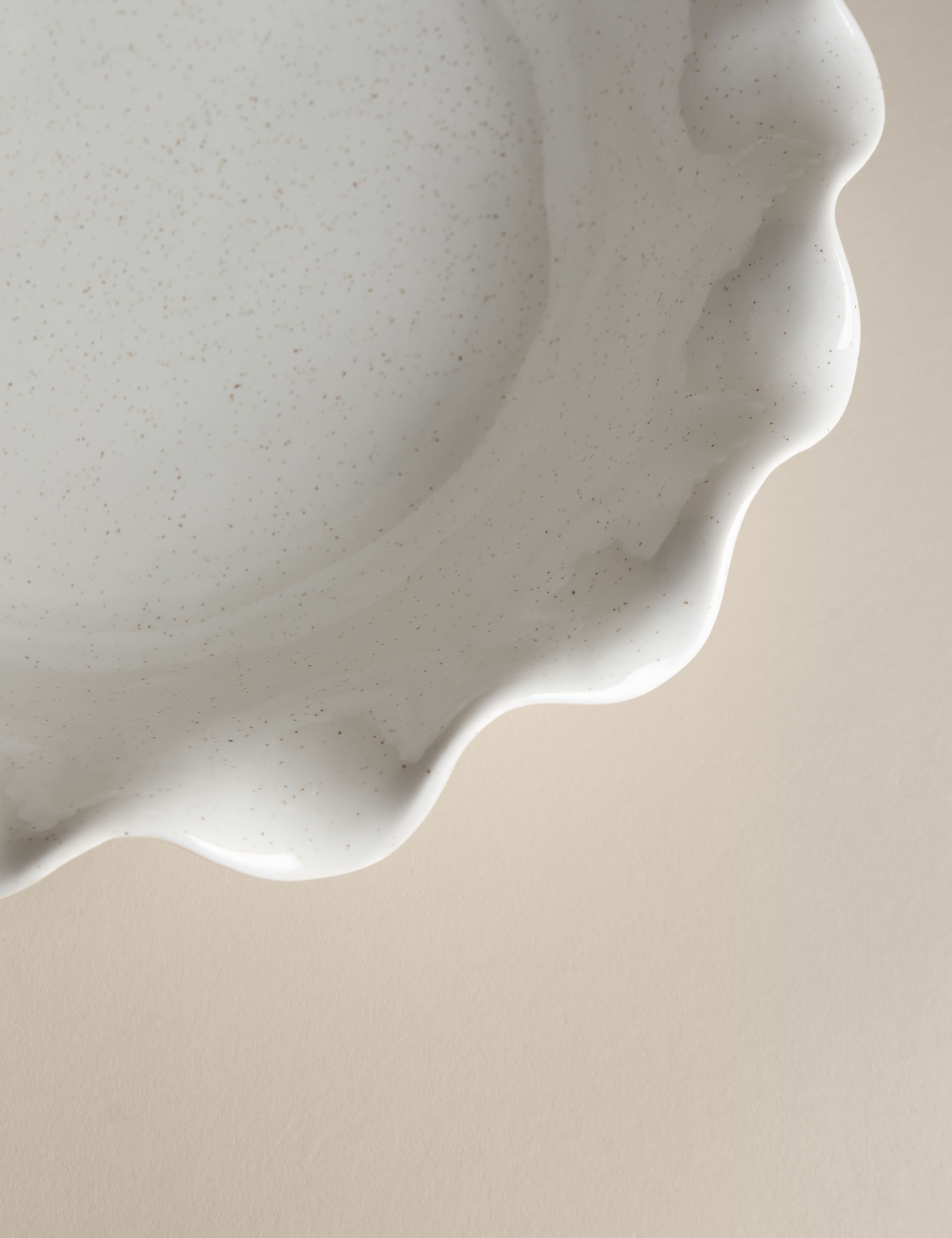 Ruffle serving bowl, imported from the UK