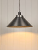 Laura Ashley Rufus Metal Cone Pendant Light, UK version