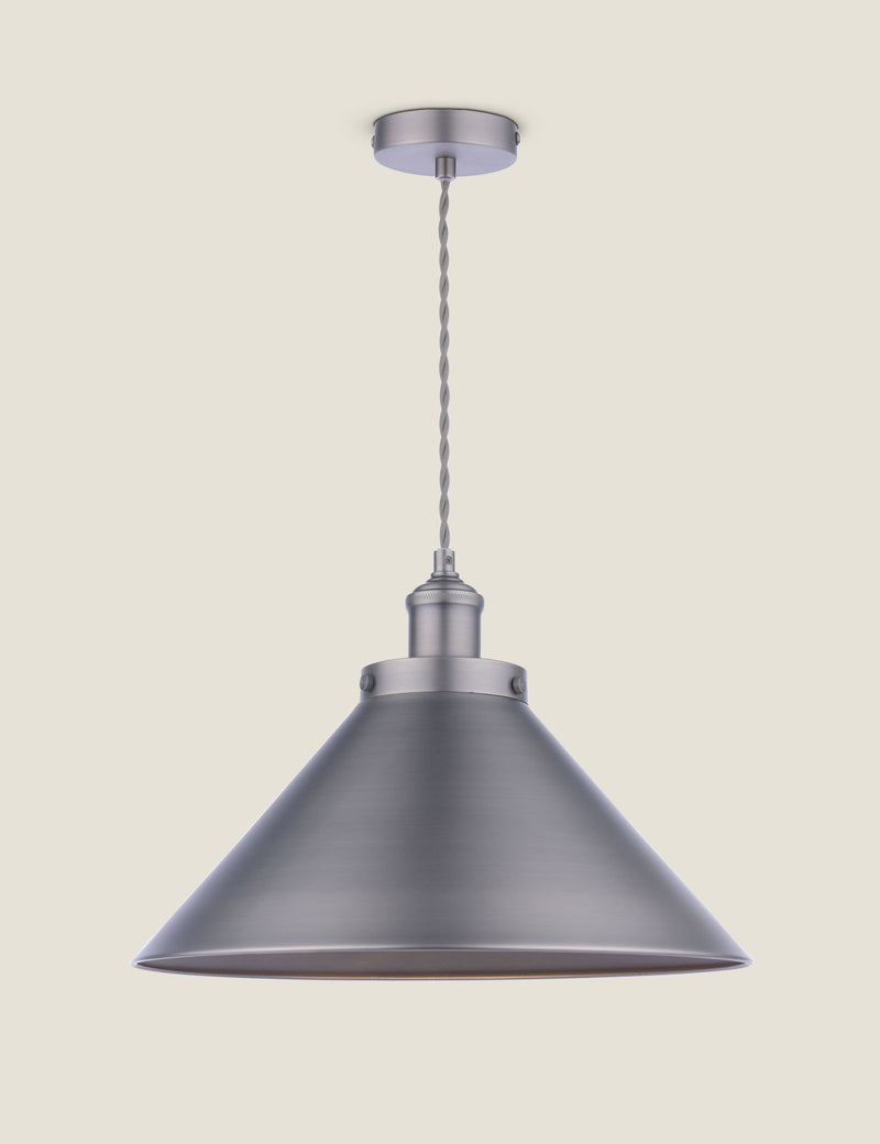 Laura Ashley Rufus Metal Cone Pendant Light, UK version