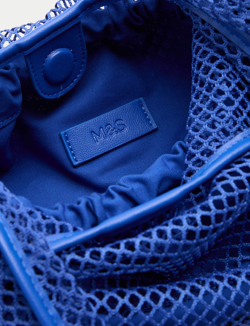 M&S large mesh tote bag with interior pouch - British product
