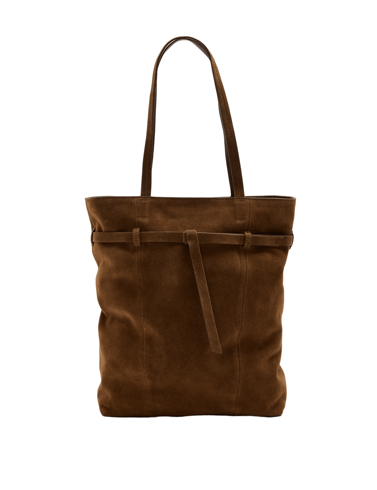 Autograph Suede Belted Tote Bag