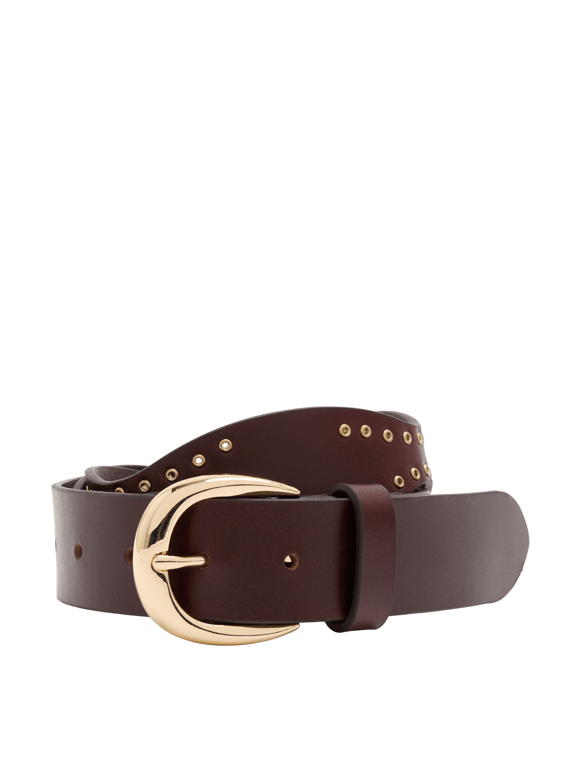 M&S leather feature buckle waist belt, imported from the UK