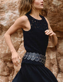 M&S studded waist belt 8mm width - British product