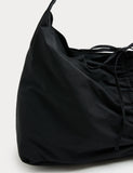 M&S checked ruched tie shoulder bag (British brand)